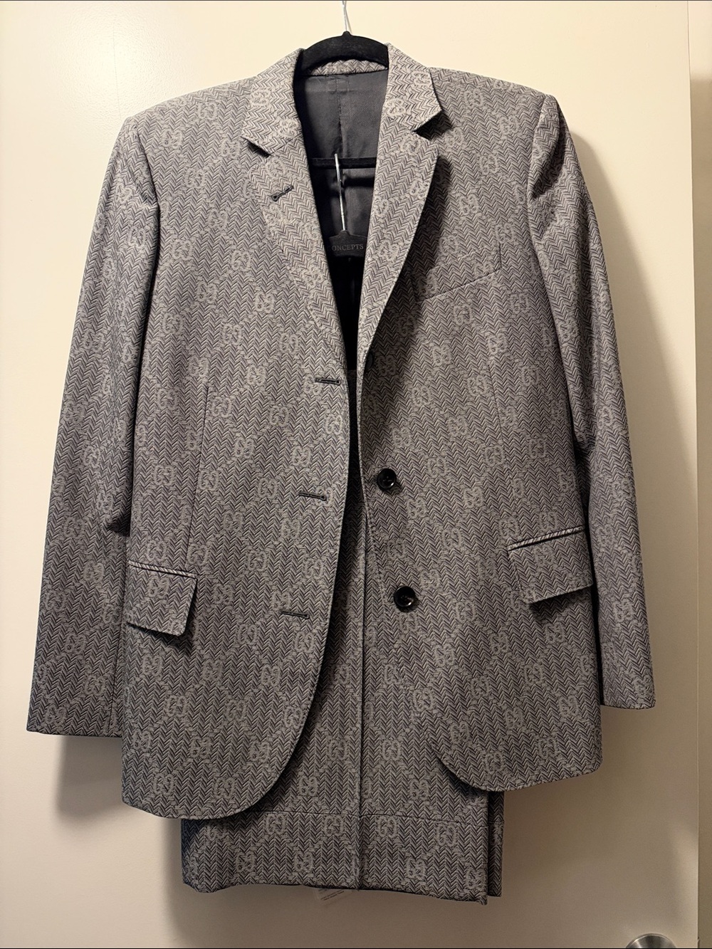 Gucci Gray Monogram Women’s Pant Suit